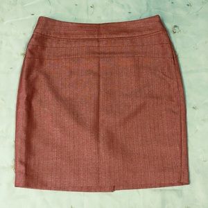 The Limited Orange Mini Skirt